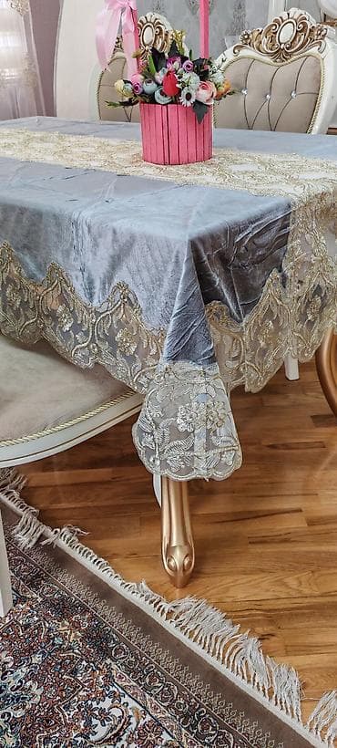 novruz bayramı şekilleri: Yeni rəng - Bej Məxmər Süfrə, Ödənişli çatdırılma — 3