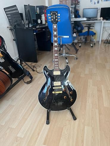 gitara ibanez: Harley Benton HB-35 Plus (Black) — satılır Epiphone ES-335 tipli — 2