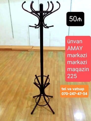 вешалка для верхней одежды: Qoz ağacından hazırlanmış, kostyum və ya paltarlarınızı səliqəli — 3