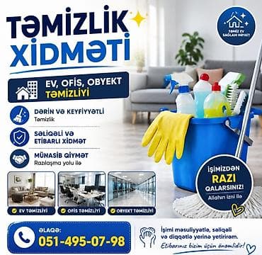 Ev personalı və təmizlik: Təmizlik | Evlər | Ümumi təmizlik — 1
