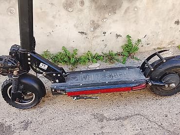 Velosiped ehtiyyat hissələri: Elektrik skuter – off-road tipli, güclü iki amortizatorlu ön asqı və — 5