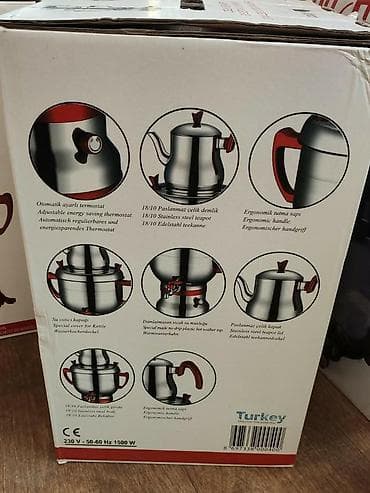Samovarlar: Samovar elektrik samovar Happy Home Turk istehsali 6 litr tutumlu — 3