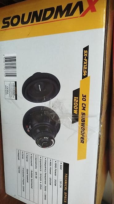 psp 4: SOUNDMAX SX-FX12S4 – 30 sm (12") subwoofer Xüsusiyyətlər: - Maks — 1