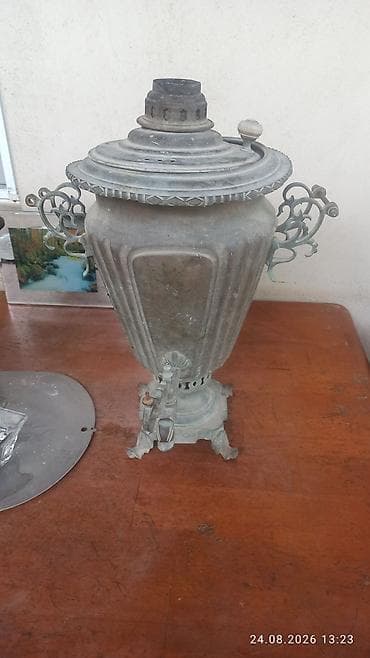 Qədimi samovar təmirə ehtiyacı var - Material: tökmə metal (dözümlü — 1