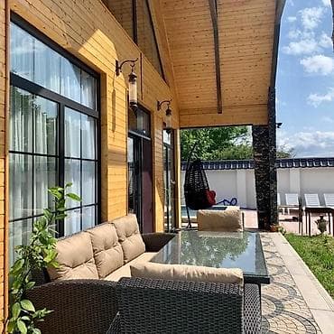 bakixanovda ev: 100 kv. m, 3 otaqlı, Hovuzlu, Kombi, Qaz, İşıq — 2