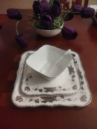 cex fara: Nahar dəsti, rəng - Ağ, Farfor, 12 nəfərlik — 5