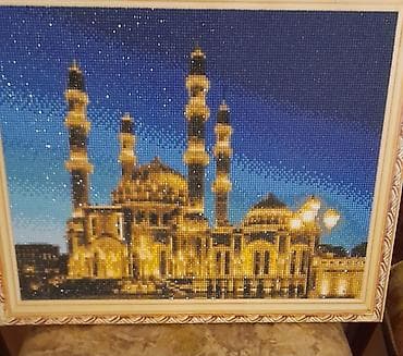 3d saatlar: Məhsul: Mozaika-romb daşlarla işlənmiş tablo (çərçivəli) Təsvir: - — 1