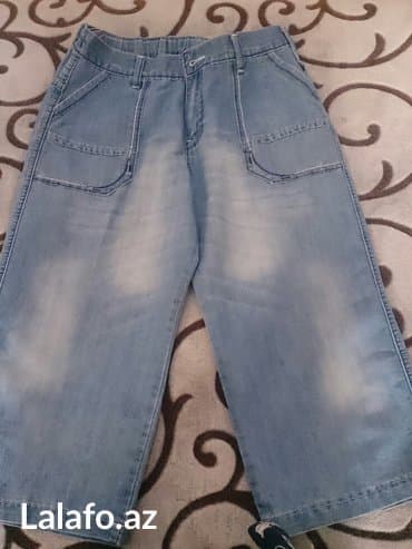 Капри джинсовые на 13-14 лет