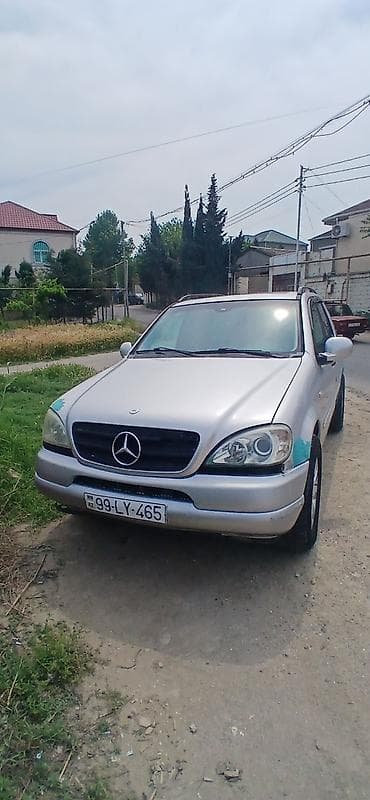 lada vaz oka: Mercedes-Benz ML-Class (W163) SUV - Kuzov: 5 qapılı, gümüşü rəng, dam — 1
