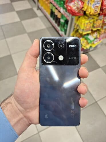 поко: Poco X6, 256 ГБ, цвет - Синий, Отпечаток пальца, Face ID — 2