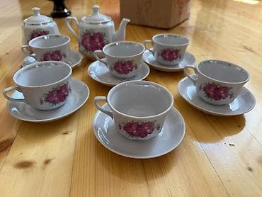 cay: Çay dəsti, rəng - Ağ, Şüşə, 6 nəfərlik — 2