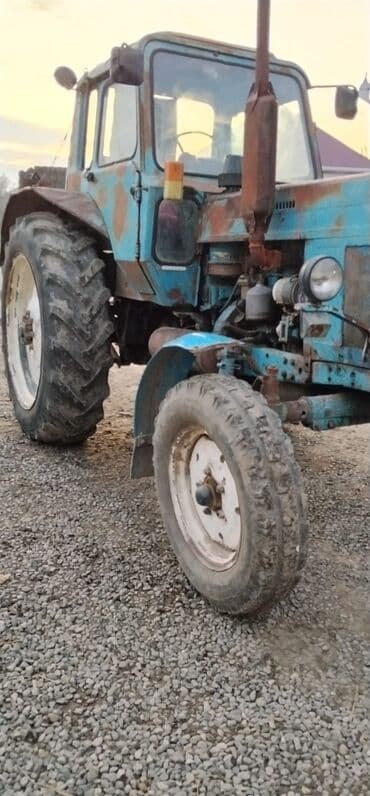 Traktor MTZ (Belarus) tipli, kabinəli, arxa iri protektor təkərlərlə