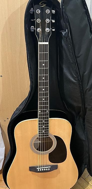 Akustik gitara, 6 sim, İşlənmiş