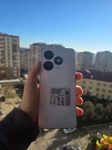 Tecno Spark 20, 128 GB, rəng - Ağ, Barmaq izi