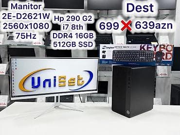 ssd 480gb: HP 290 G2 monitor 2K dəst i7 Şəhər: Bakı Çatdırılma?: Bəli UniSet — 3