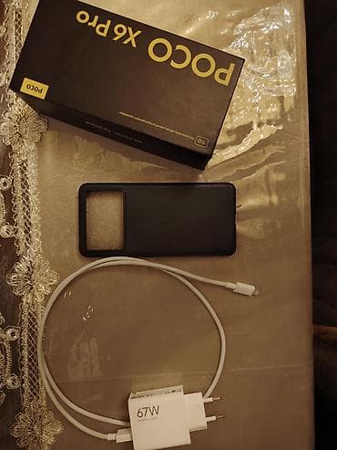 telefonlae: Poco X6 Pro 5G, 256 GB, rəng - Qara, Barmaq izi — 7