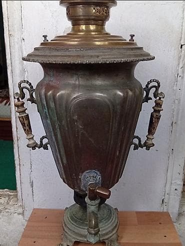 Qədim samovar, 1870 il, Mis — 1
