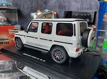 ucuz gitara satisi: Коллекционная модель Mercedes-Benz G63 W463 white 2019 GT Spirit — 6