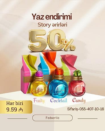 lush cherry perfume: Faberlic “Story” ətirləri – Yaz endirimi - 50% endirim - Növlər — 1