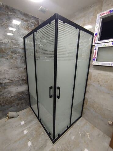 plastik pəncərə setkaları: Üstü açıq kabina, Künc üçün — 9