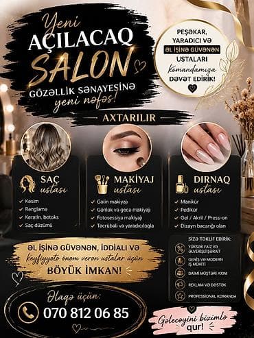 qısa sac modelleri: Yeni açılacaq salona öz əl işinə güvənən usdalar tələb olunur — 1