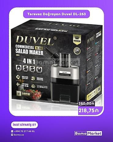 sam: Duvel DL-263 Commercial Salad Maker – 4‑ü 1-də tərəvəz doğrayıcı — 1