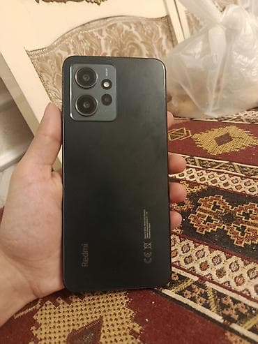 9990 nömrə: Redmi Note 12, 128 GB, rəng - Qara, Sensor, Barmaq izi, İki sim kartlı — 1