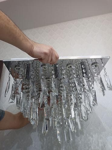 Çılçıraq, 9 lampa, Xrustal