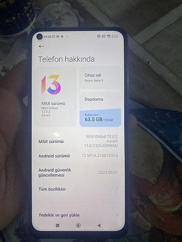 televizor lg 108 cm: Redmi Note 9, 128 ГБ, цвет - Синий, Отпечаток пальца — 3