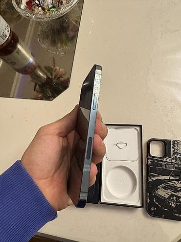 ucuz telafonlar: IPhone 12 Pro, 256 GB, Pacific Blue, Simsiz şarj, Face ID, Sənədlərlə — 4