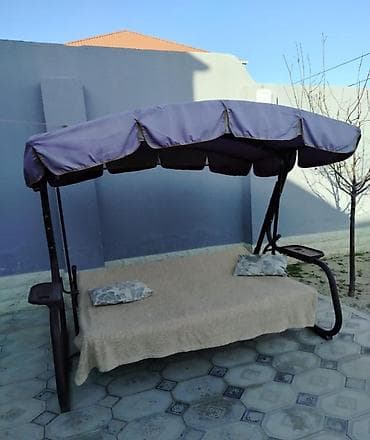 mermer panel: Divan-yelləncək, Zontikli, Metal — 1