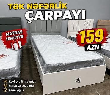 Tək nəfərlik çarpayı – 159 AZN Xüsusiyyətlər: - Komplektdə hədiyyə lalafo.az -da Tək nəfərlik çarpayı – 159 AZN Xüsusiyyətlər: - Komplektdə hədiyyə