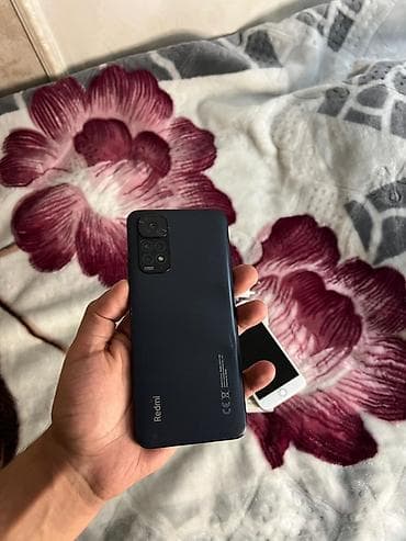 damasni telefon: Redmi Note 11S, 128 GB, rəng - Qara, Barmaq izi, Face ID — 8