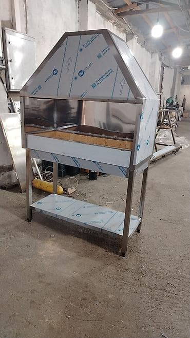 barbeku: Paslanmayan poladdan peşəkar manqal və ətəxsi kabab stansiyası - — 2