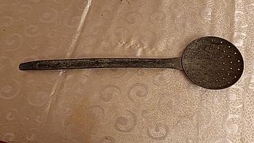 demir tava: Metal süzgəc qaşıq - Material: tam metal gövdə və başlıq - Forma — 1