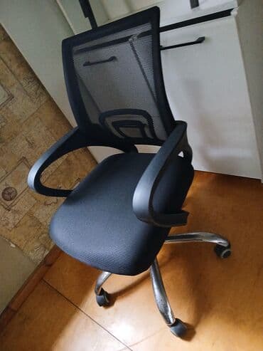 купить кресло для офиса: Yeni, Təkərli, Qolları tənzimlənmir, Parça — 4