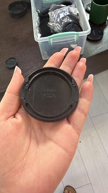 plazmalar: 58 mm obyektiv qapağı - Ön obyektiv üçün sıxma tipli (center pinch) — 1