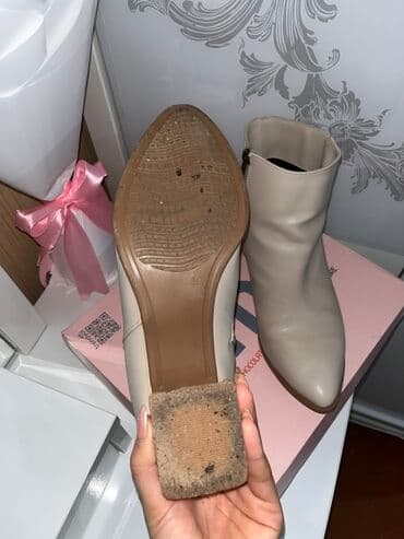 platforma qadın krossovkaları: Ölçü: 39, rəng - Bej, İşlənmiş — 4