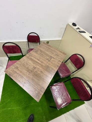 mətbəx stol: Mətbəx üçün, Yeni, Açılmayan, Kvadrat masa, 4 stul — 16