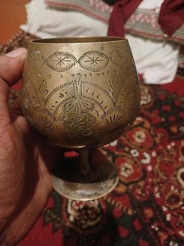 baqema qablar: Qədəhlər, rəng - Qızılı, Metal, 1 əd — 3