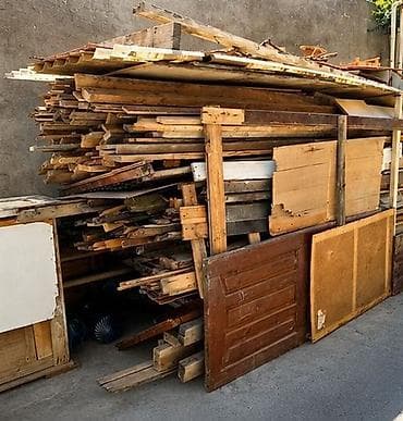 zabor: Taxta materialları – müxtəlif ölçü və növlər - Qarışıq taxta — 4