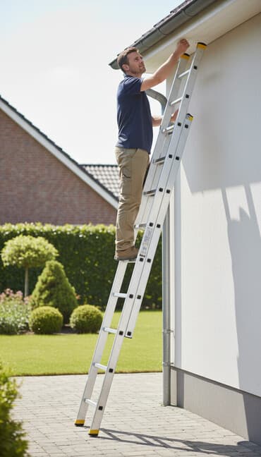 dülgər alətləri: Yüngül və davamlı alüminiumdan hazırlanmış bu nərdivan müxtəlif işlər — 1