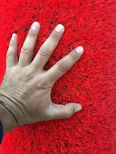 qazonlar: Qırmızı süni ot örtüyü (qırmızı qazon) - Rəng: parlaq qırmızı - — 4