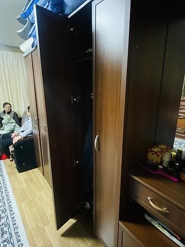 dəhliz dolabi: 2 qapılı, Güzgülü, Qəhvəyi, Digər material, Açılan, Düz dolab — 2