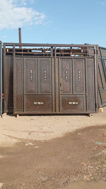 Darvazalar və aksesuarlar: Dəmir Həyət darvazası, Yana açılan, Mexaniki, rəng - Mavi — 18