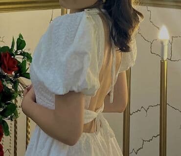 Paltolar: Ağ rəngli qısa don (HOT&CUTE) S/XS ölçü baha alinib 1defe — 2