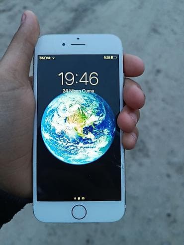 qırıq telefon şəkilləri: IPhone 6, 16 GB, Gümüşü, Qırıq — 5