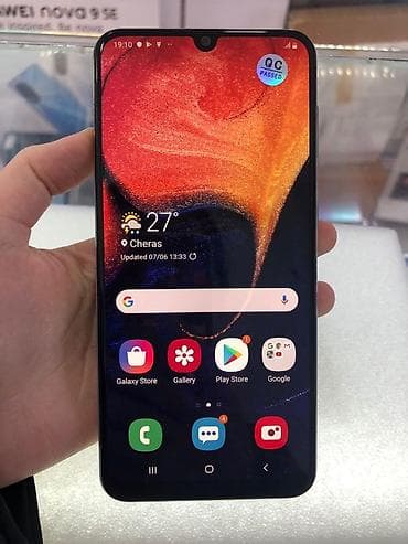 Samsung Galaxy A50, 64 GB, rəng - Qara, Barmaq izi