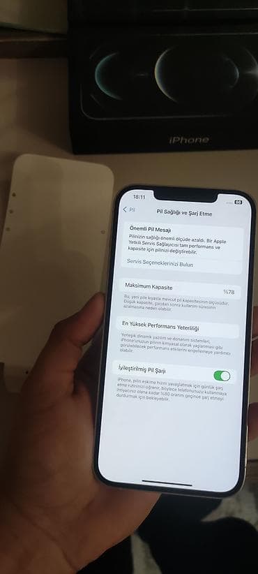 iphone şəmkir: IPhone 12 Pro, 256 GB, Gümüşü, Face ID — 9