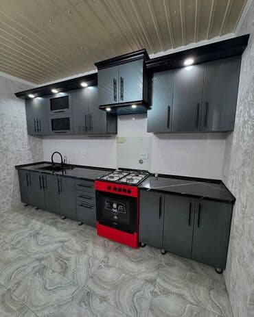 кухонная мебель на заказ в баку цены: Sifarişlə mətbəx dəsti, Özü çəkən petlələr, MDF, Kredit yoxdur, Pulsuz çatdırılma — 4